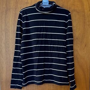 Talbots, The Talbots Tee Navy and White Striped Tunic